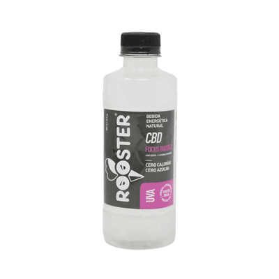 ROOSTER ENERGY DRINK ZERO CBD +FOCUS UVA BOTELLA 300 ML
