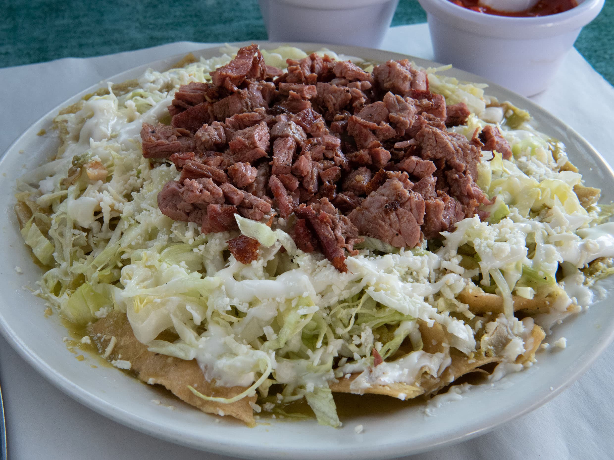 Chilaquiles de Cecina