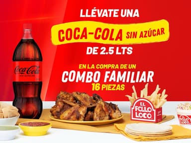 Combo Familiar 16 Pzas + Coca Cola