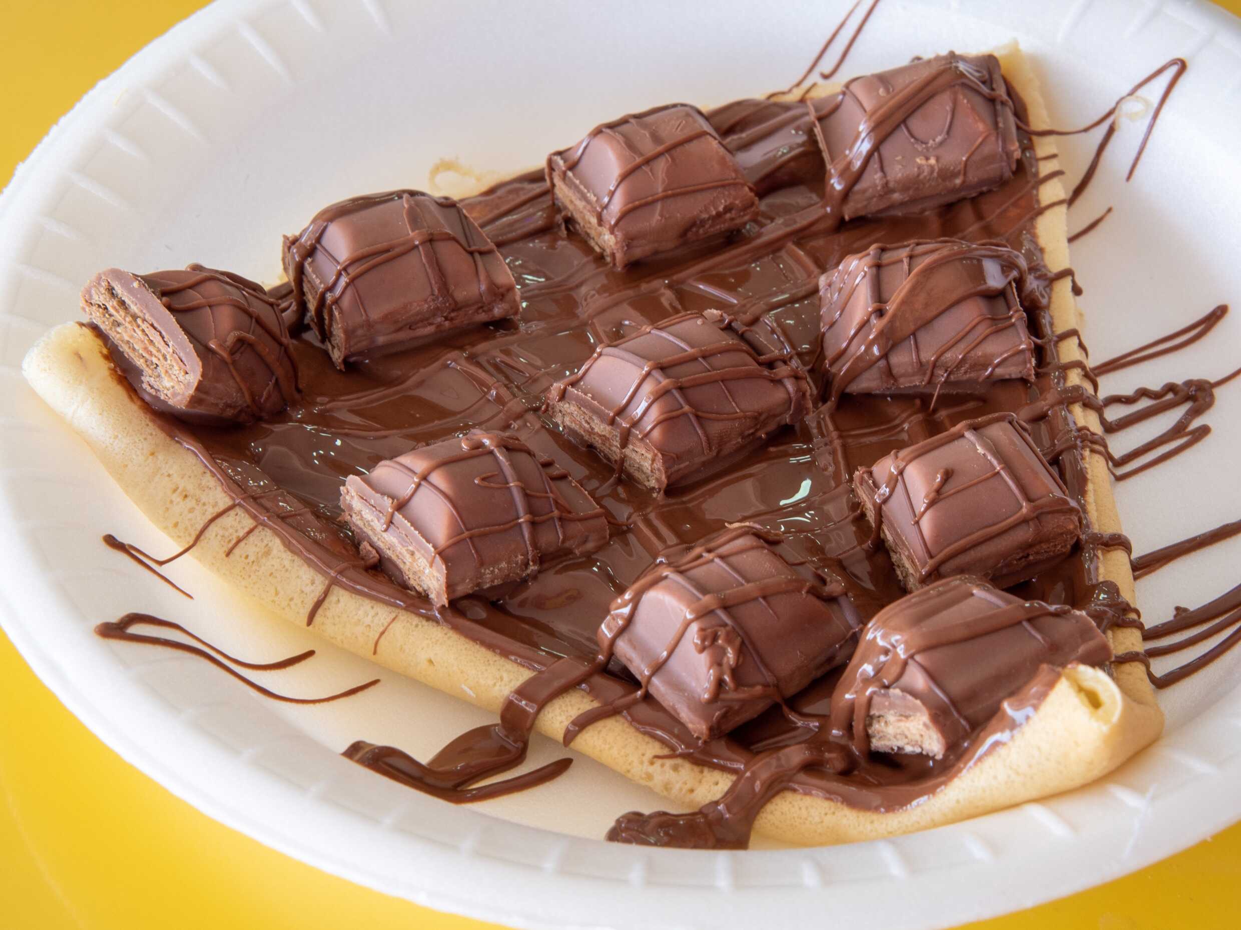 Crepa Dulce Kínder Delice, Nutella y Chocolate