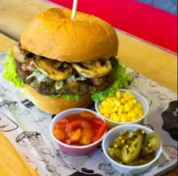 Combo Hamburguesa vegetariana + papas
