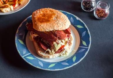 Salchi Teja (Hamburguesa de Salchichón)