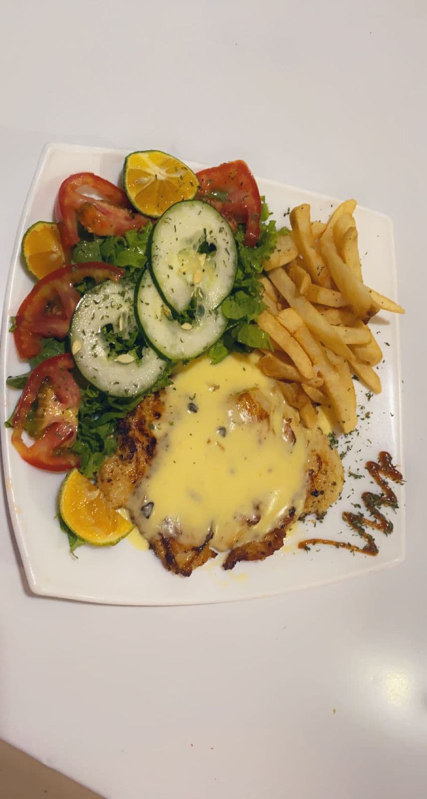 Pechuga de Pollo en Salsa Blanca