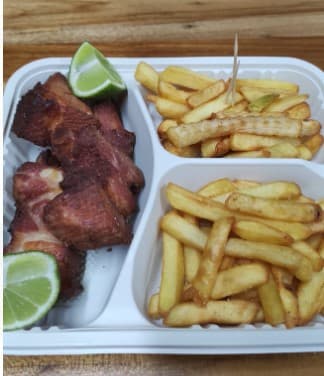 Costilla con Papas