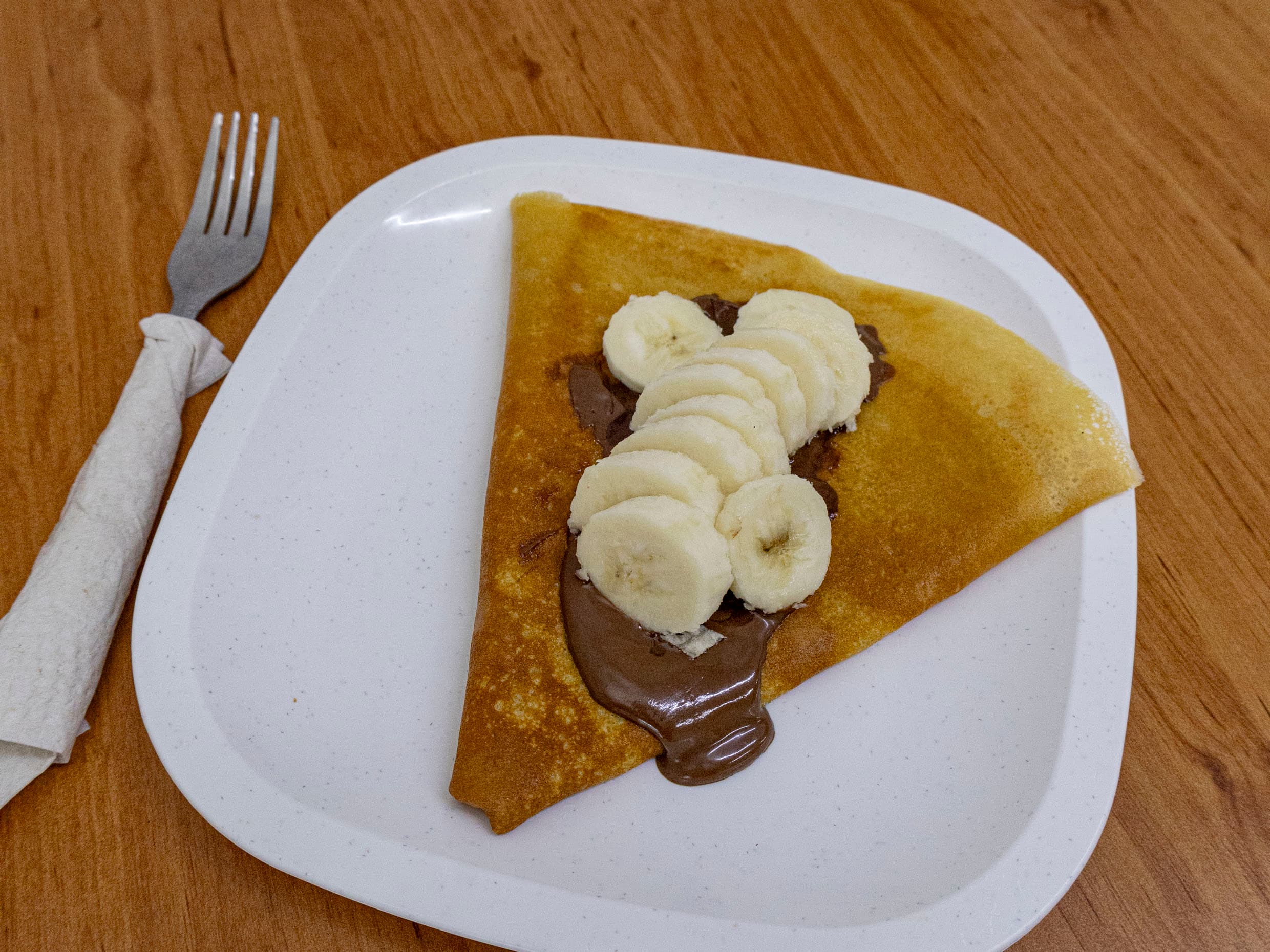 Crepa de nutella con platano