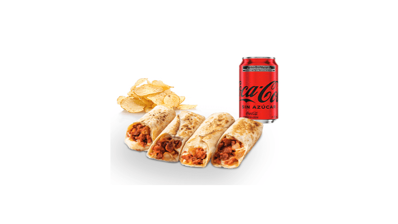 Burritos de Carne al Pastor (4 Pzas)