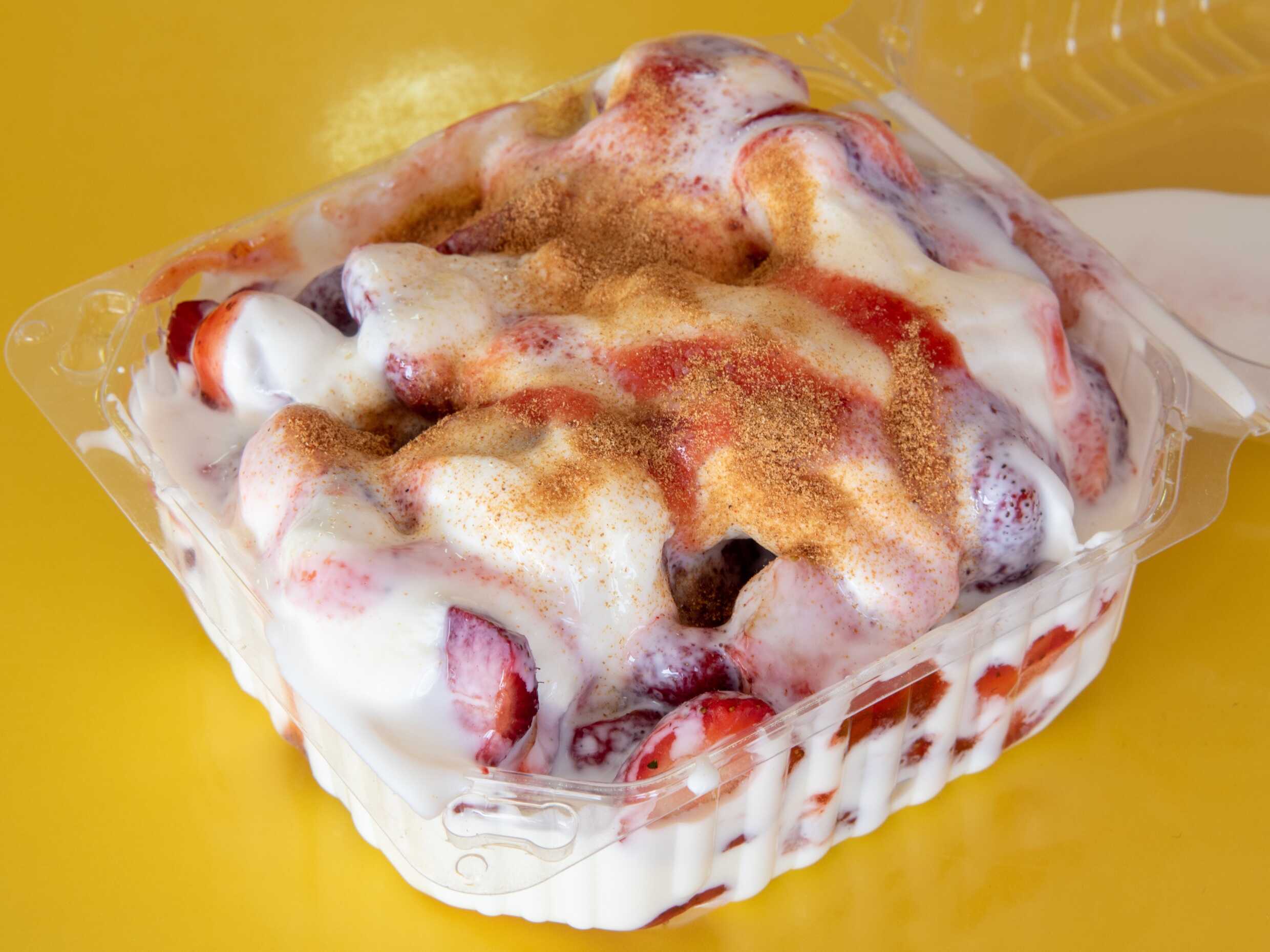 Fresas Naturales con Canela y Azúcar