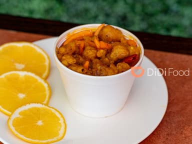 Medio Litro De Pollo Agridulce En Naranja..