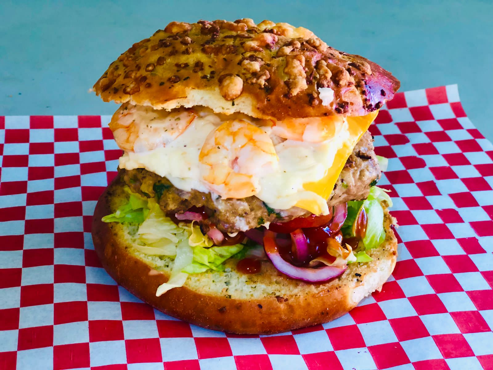 Hamburguesa mar y tierra