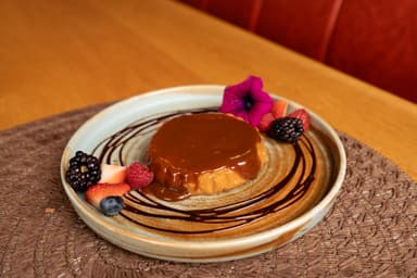 Flan casero de leche quemada