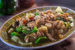 Camarón o Calamar en Salsa Curry