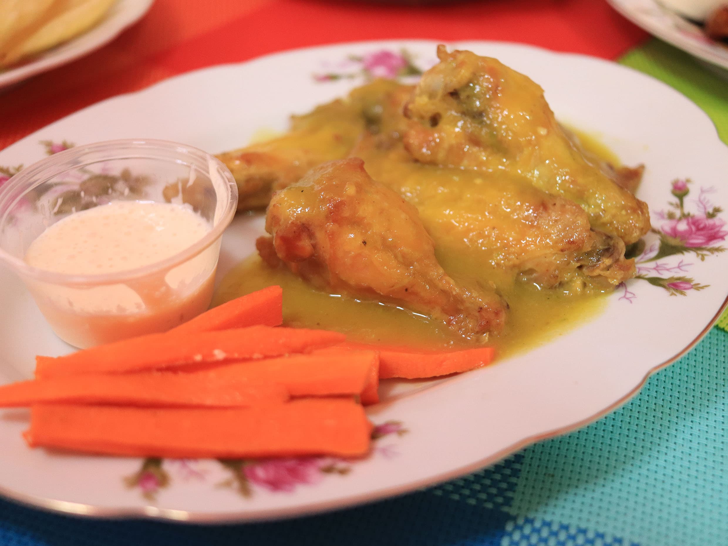 alitas a la hawaiana con habanero 20 pzas