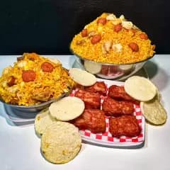 Arroz Paisa Familiar Especial con Costilla BBQ