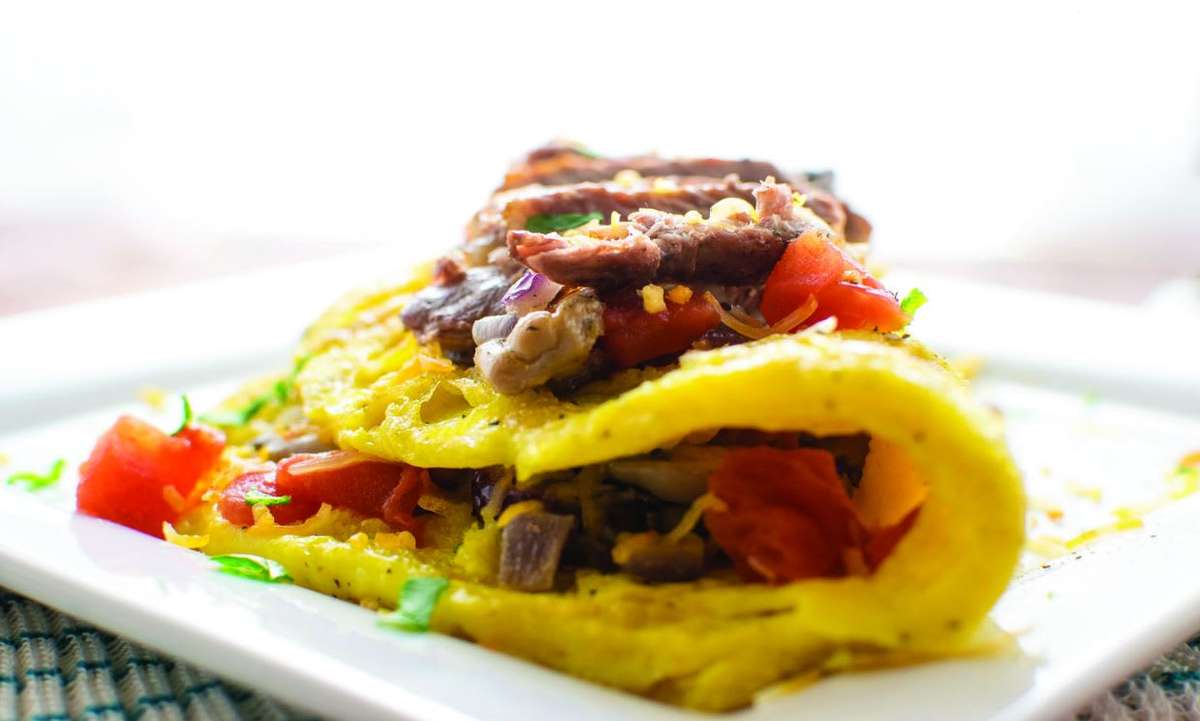 Omelette Carne Asada