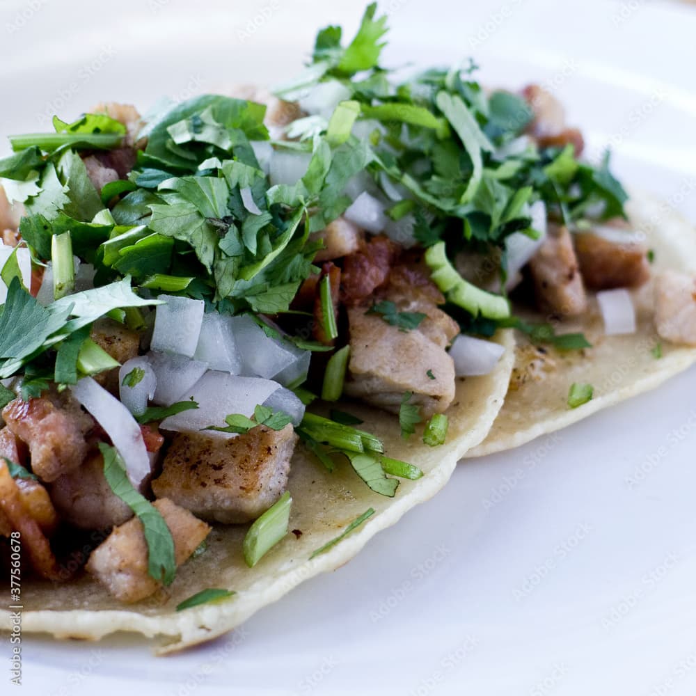 Taco de Tocineta asada al carbón