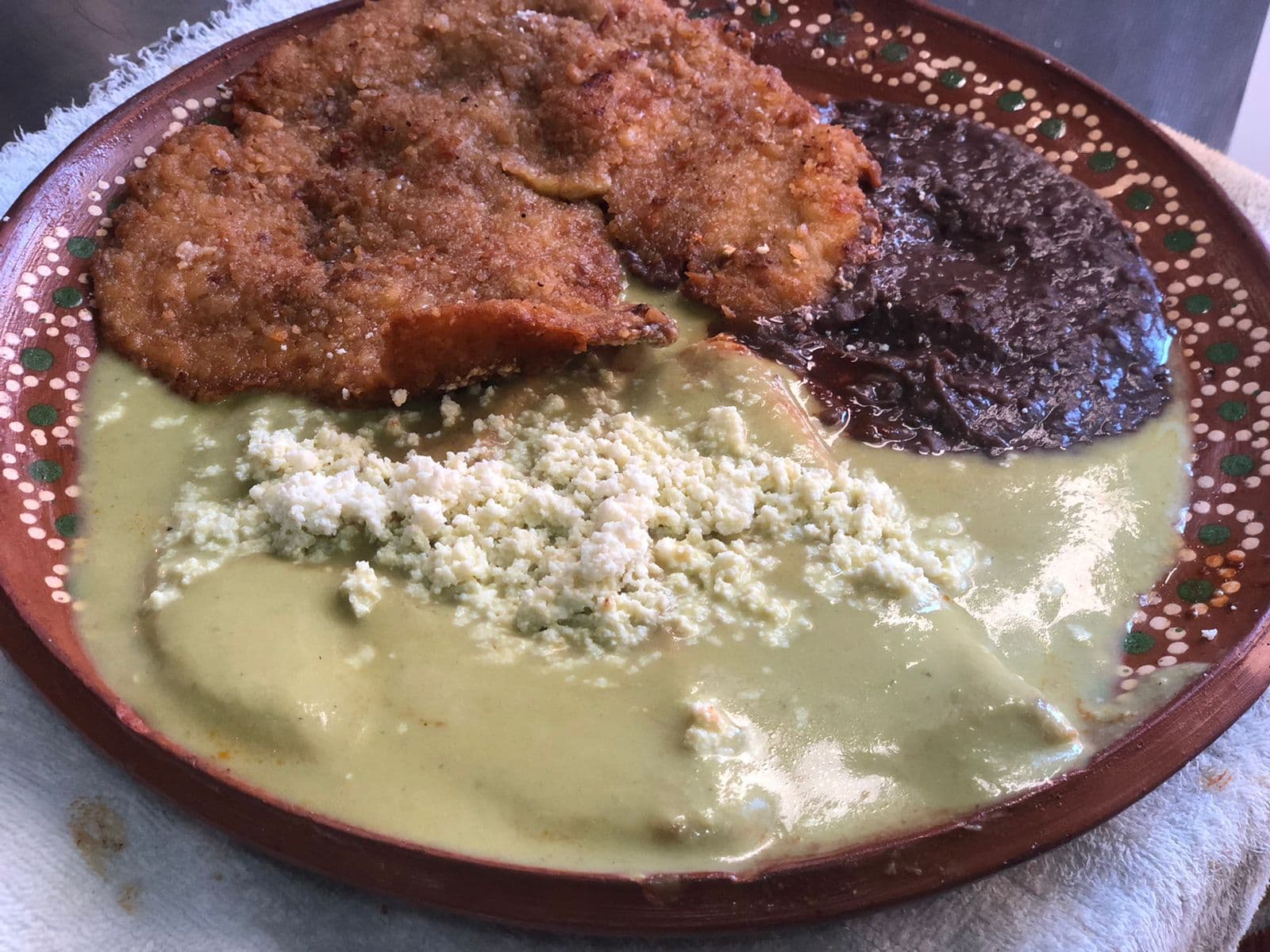 Enchiladas verdes 1/2 Orden