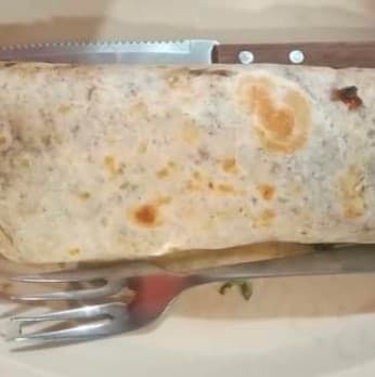 Burrito al Pastor Estilo Árabe  con Queso