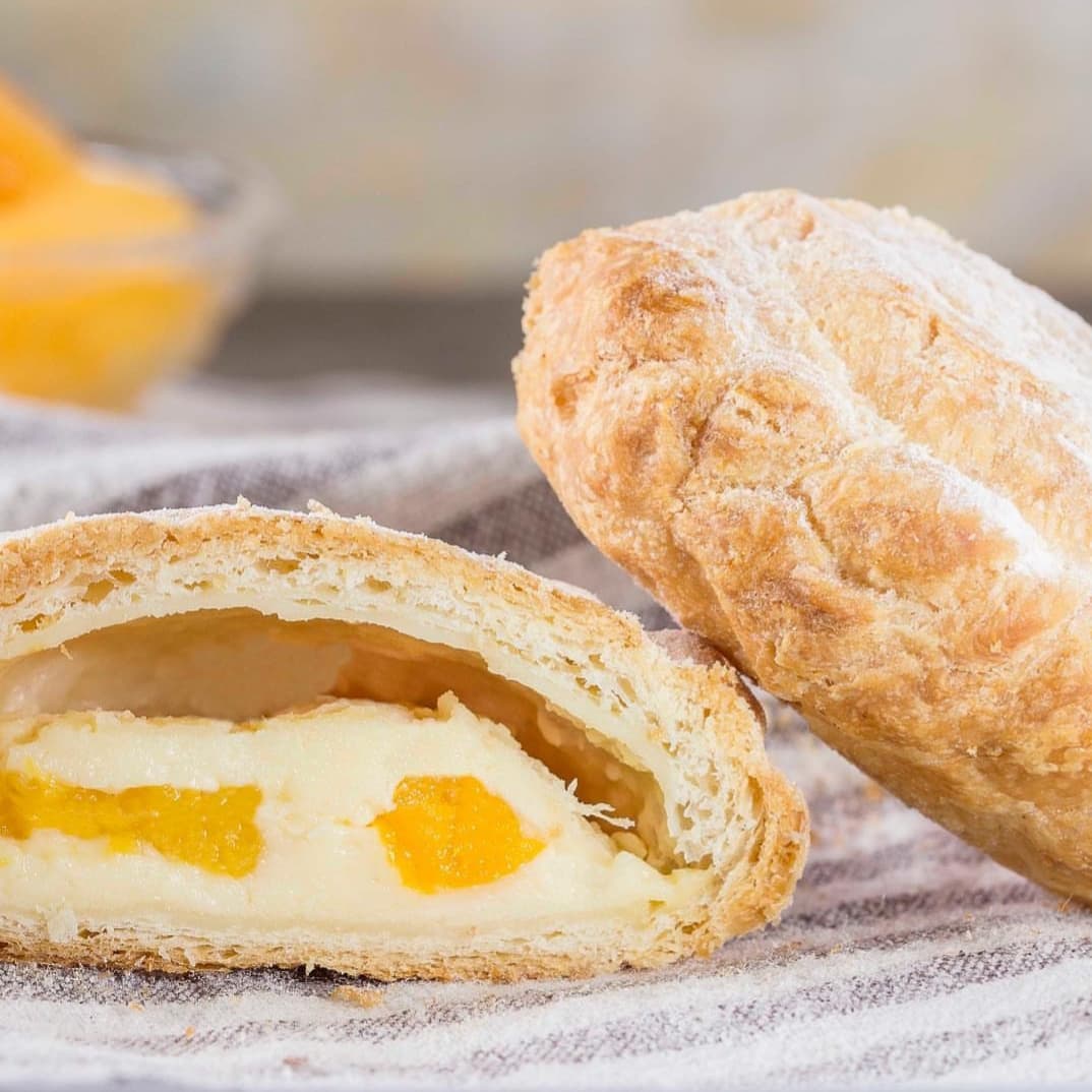 Pastel melocotón