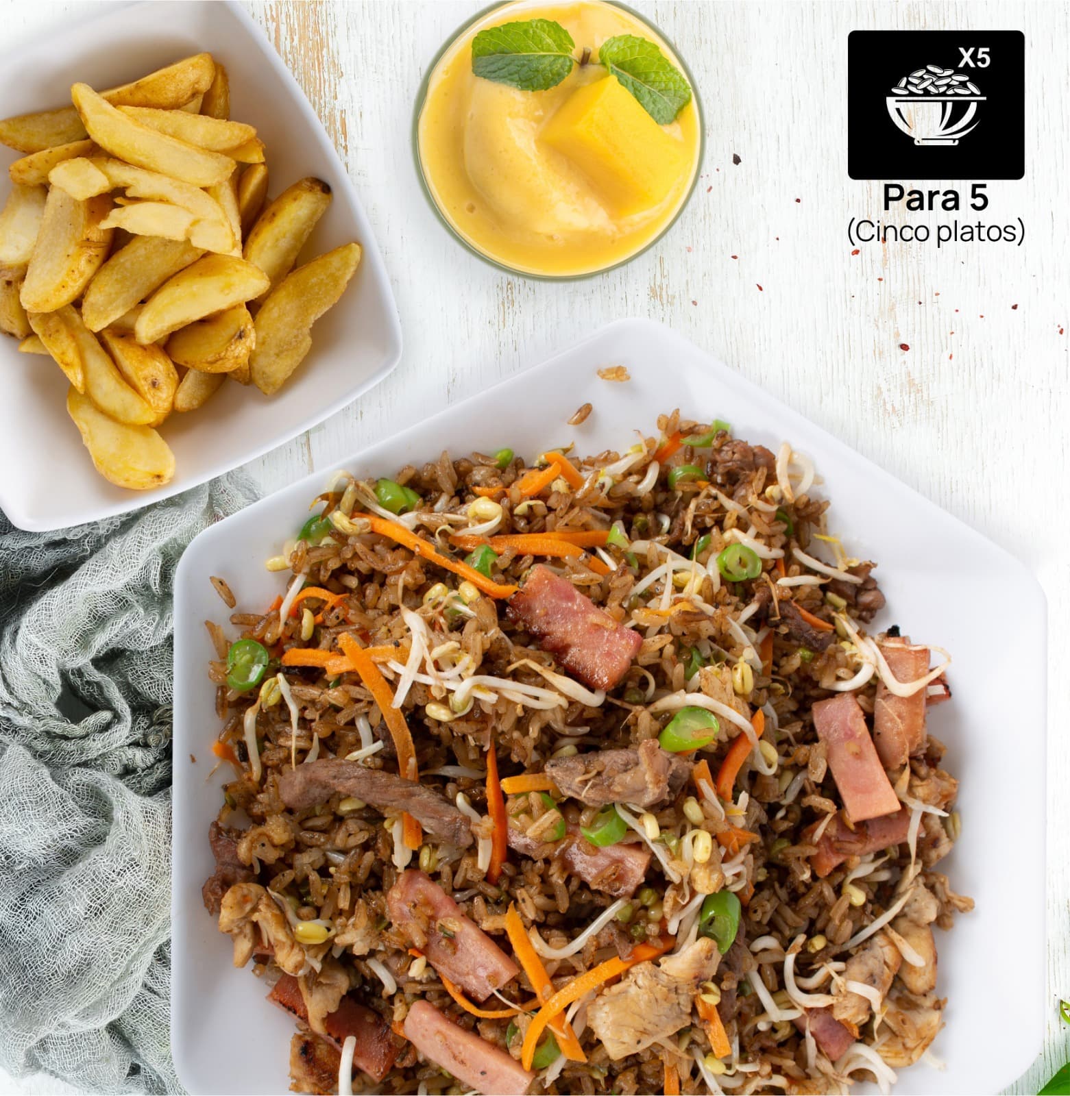 Combo Familiar Arroz Mixto (4 a 5 Personas)