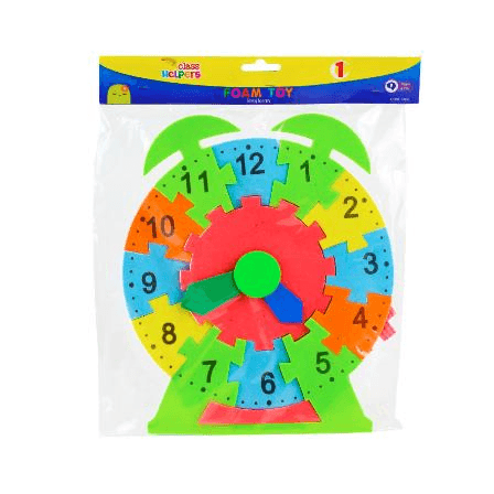 Reloj de Foamy Multicolores EDAY 1 Pieza