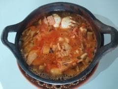 Sopa de Mariscos en Concha