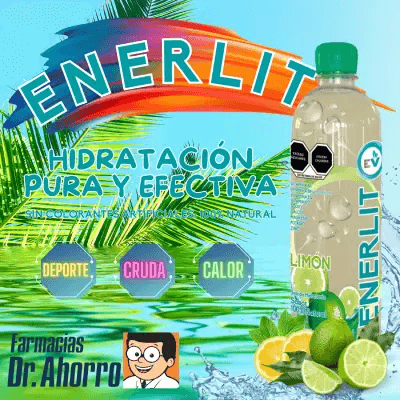 Electrolitos Orales Enerlit Sabor Limón 600 ml