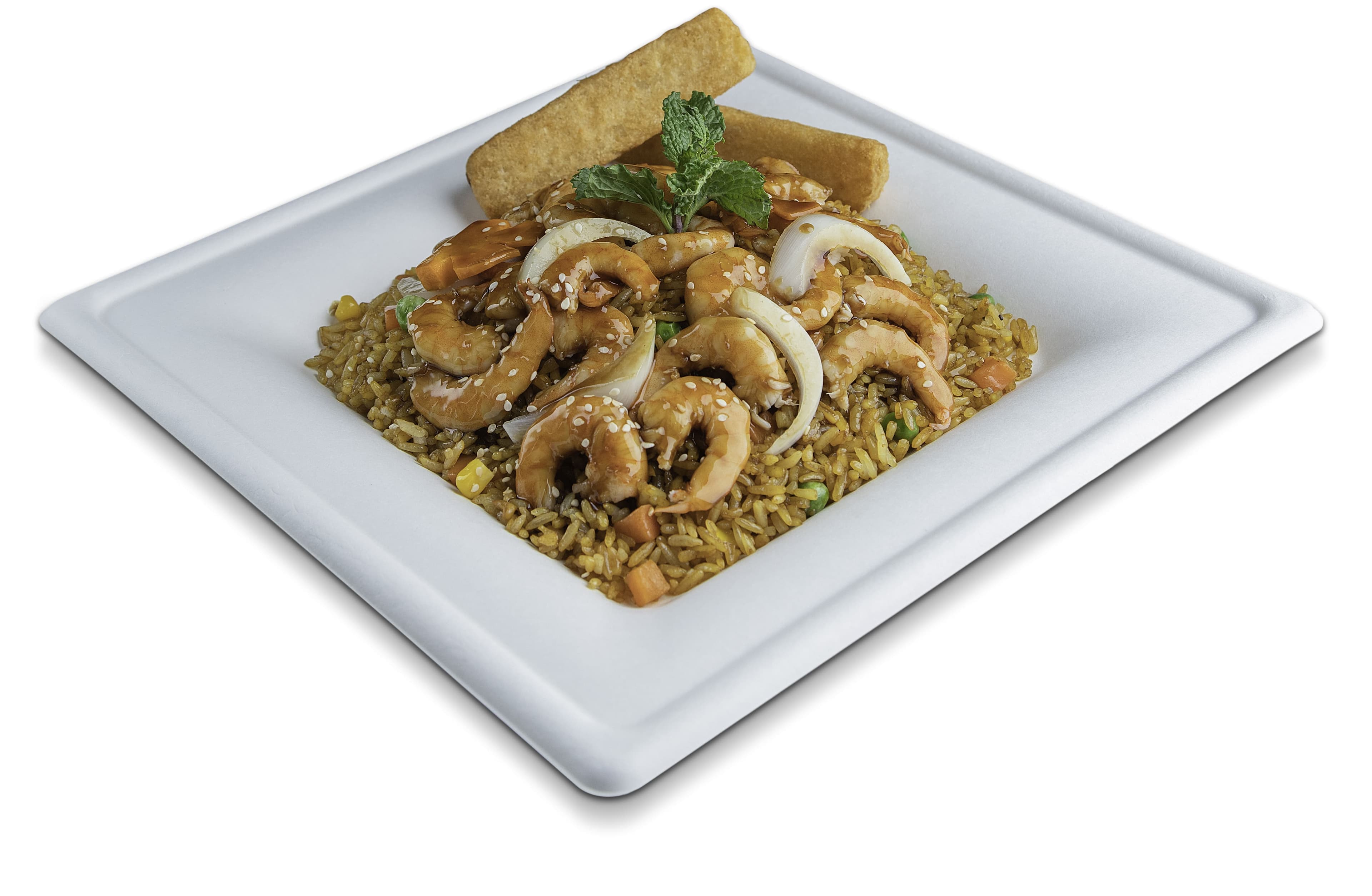 Arroz Camarón Teriyaki