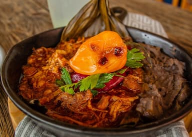 Chilaquiles con arrachera