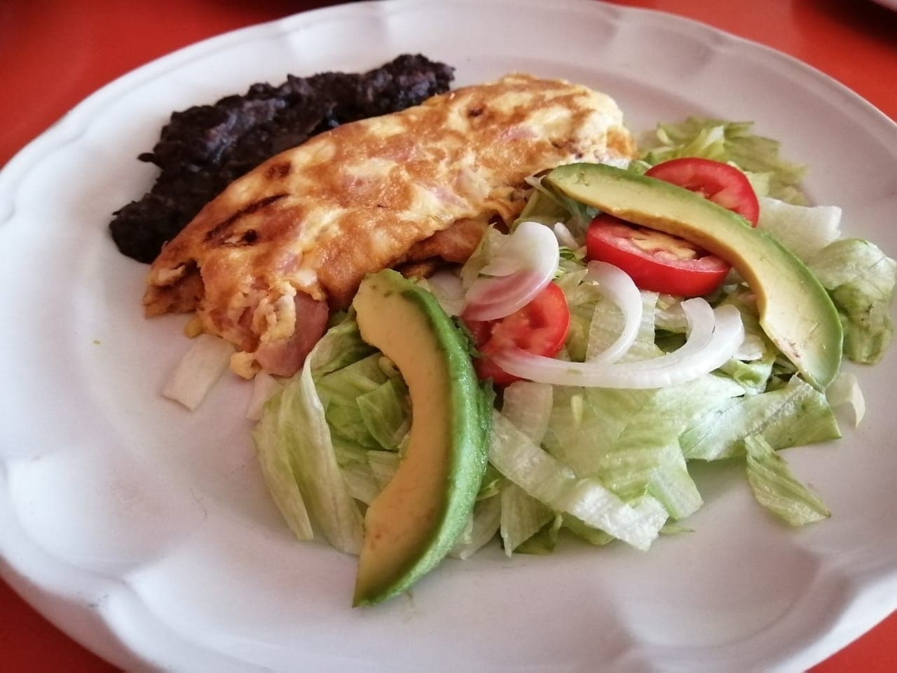Omelette con Jamón y Queso
