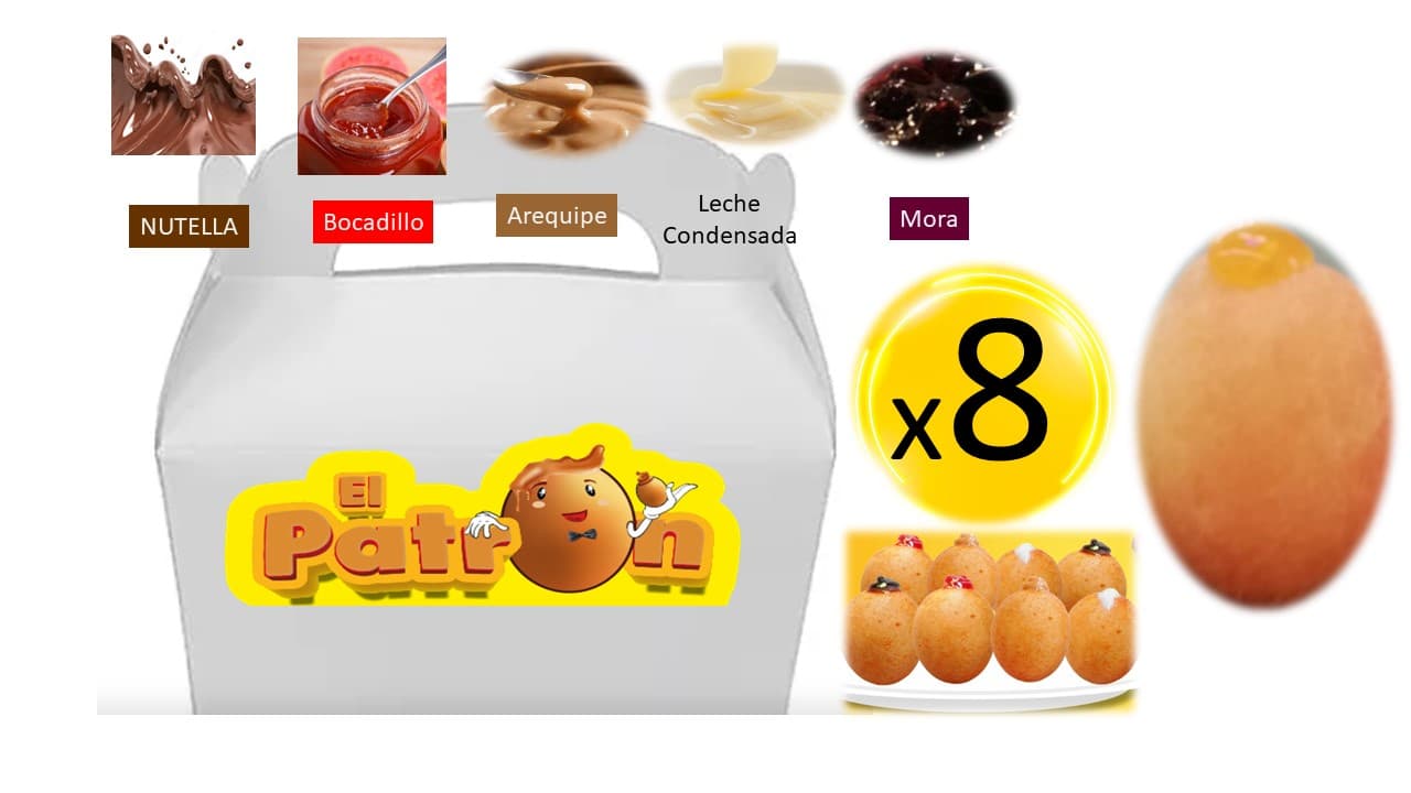 8 Buñuelos Rellenos