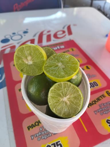 Vaso 8 oz limon partido