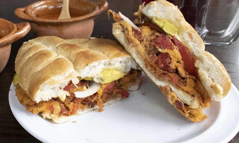 Torta de Huevo con chorizo