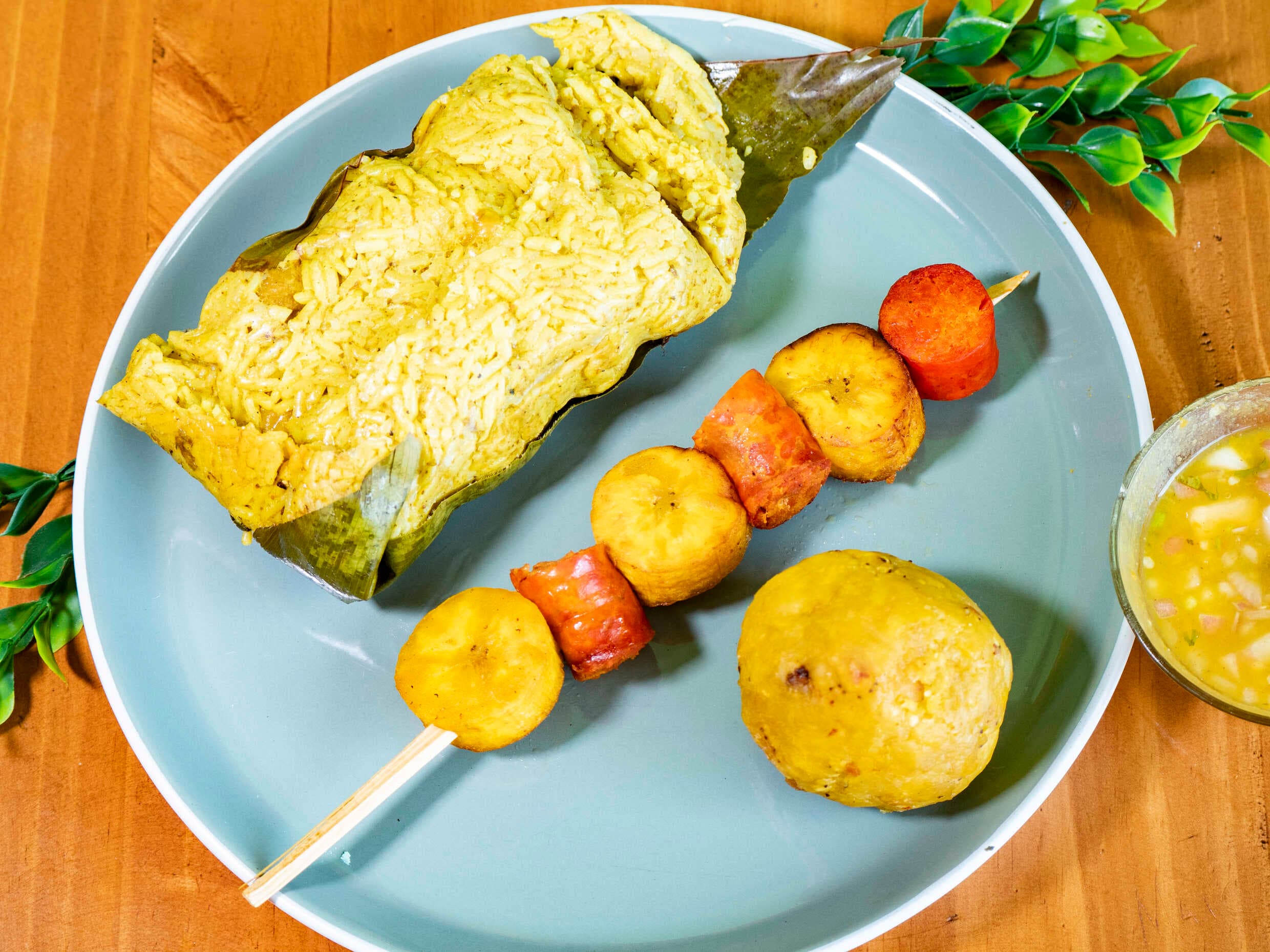 Combo Amazónico Juane, Brocheta, Tacacho