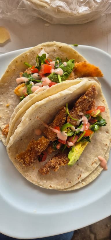Taco de Camaron Empanizado.