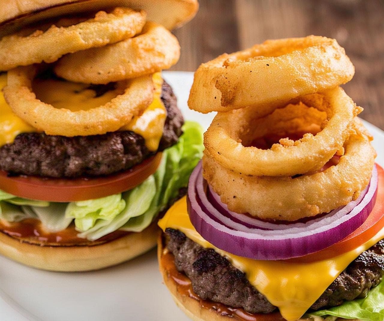 Super Promo 2x1 en Burger en Aros de Cebolla