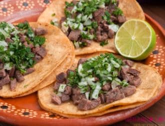 Taco de Bistec de Harina