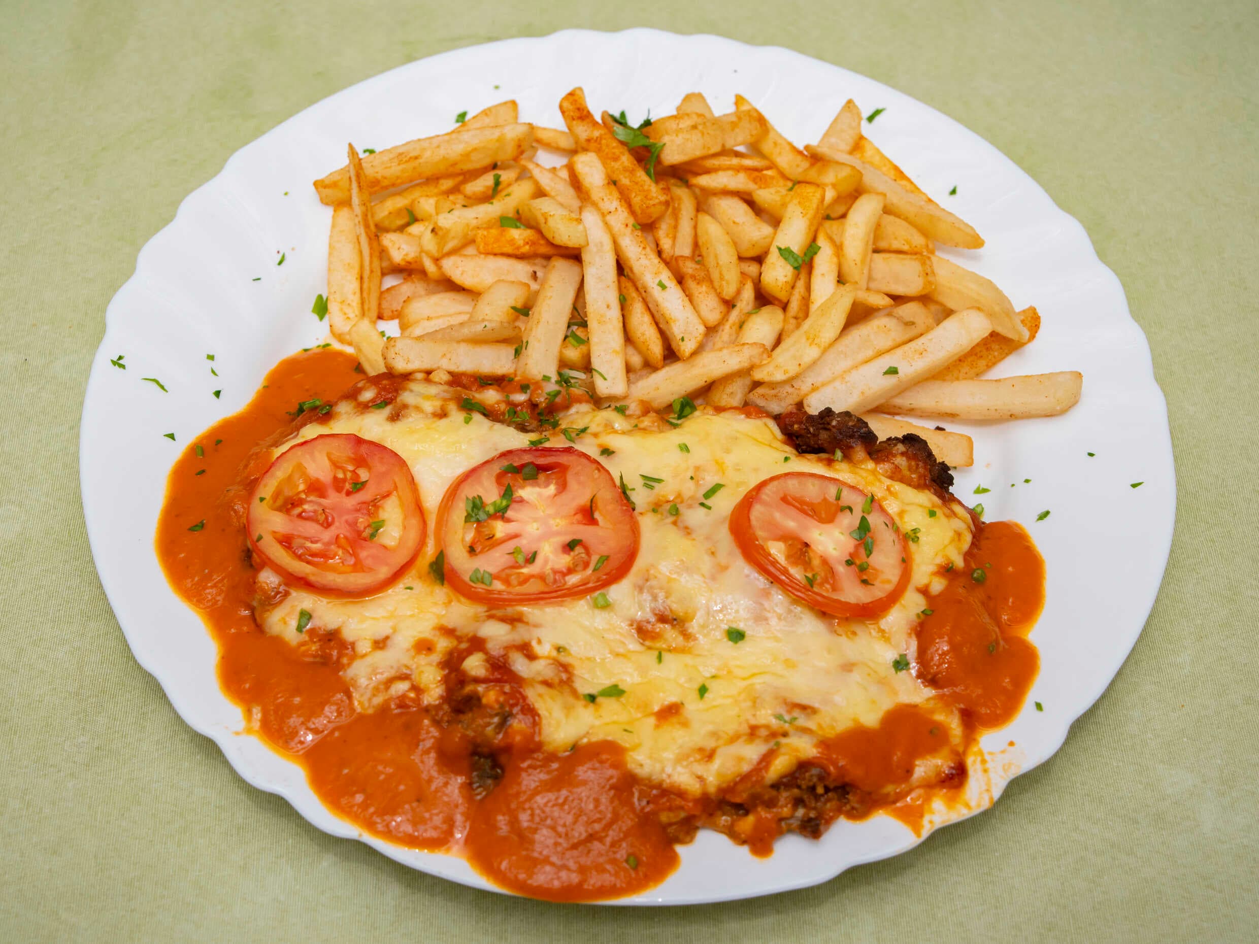 Milanesa a la Napolitana.