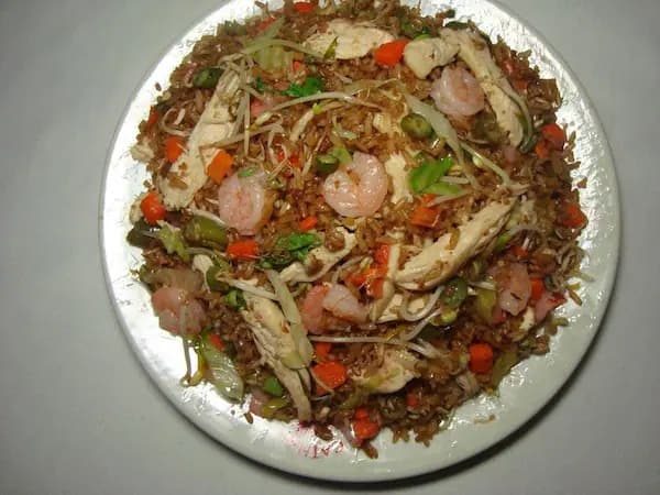 Super Arroz Chino de Pollo y Camarón (4 Pers)