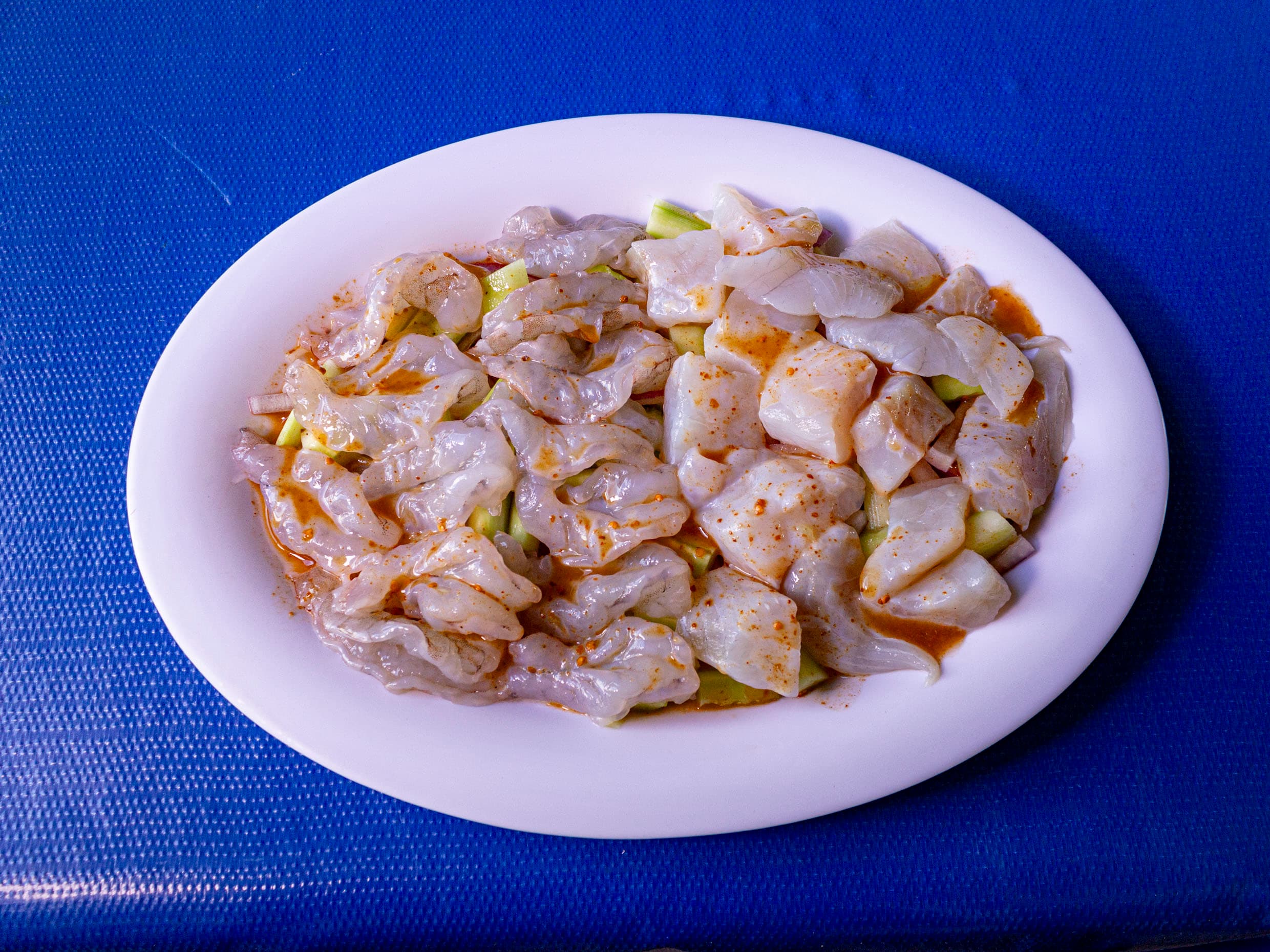 Aguachile con lobina