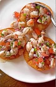 Orden de Tostada de Camarón al Mojo