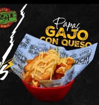 Papas en Gajos con Queso Cheddar