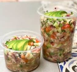 Ceviche De Camarón Crudo 1/2 Litro