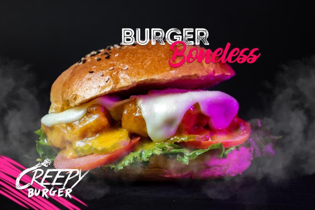 Creepy Boneless Burger