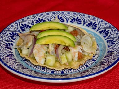 Tostadas de marisco