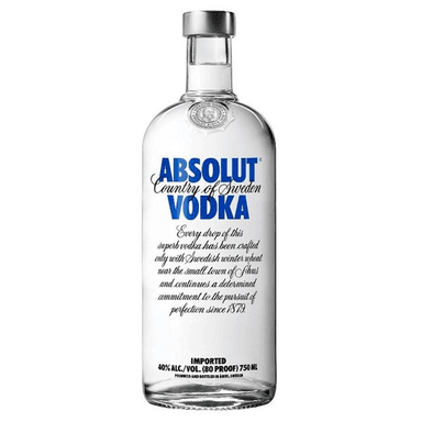 Vodka Absolut  botella 750 ml
