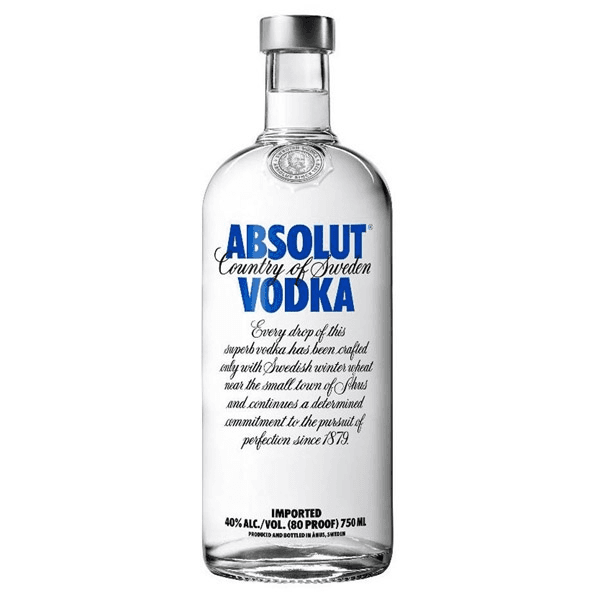 Vodka Absolut  botella 750 ml