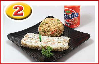 Combo Rollo Foladelfia+Yakimeshi Arroz Frito+Refr