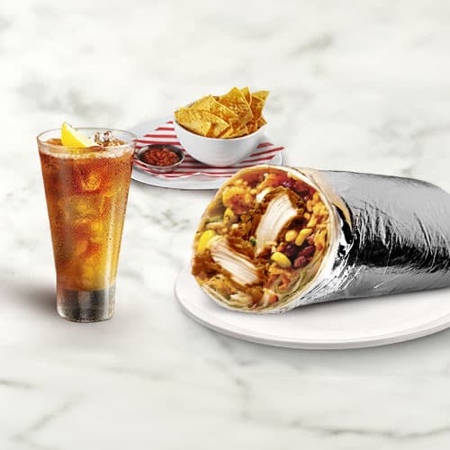 Lunch: BBQ Chicken Burrito