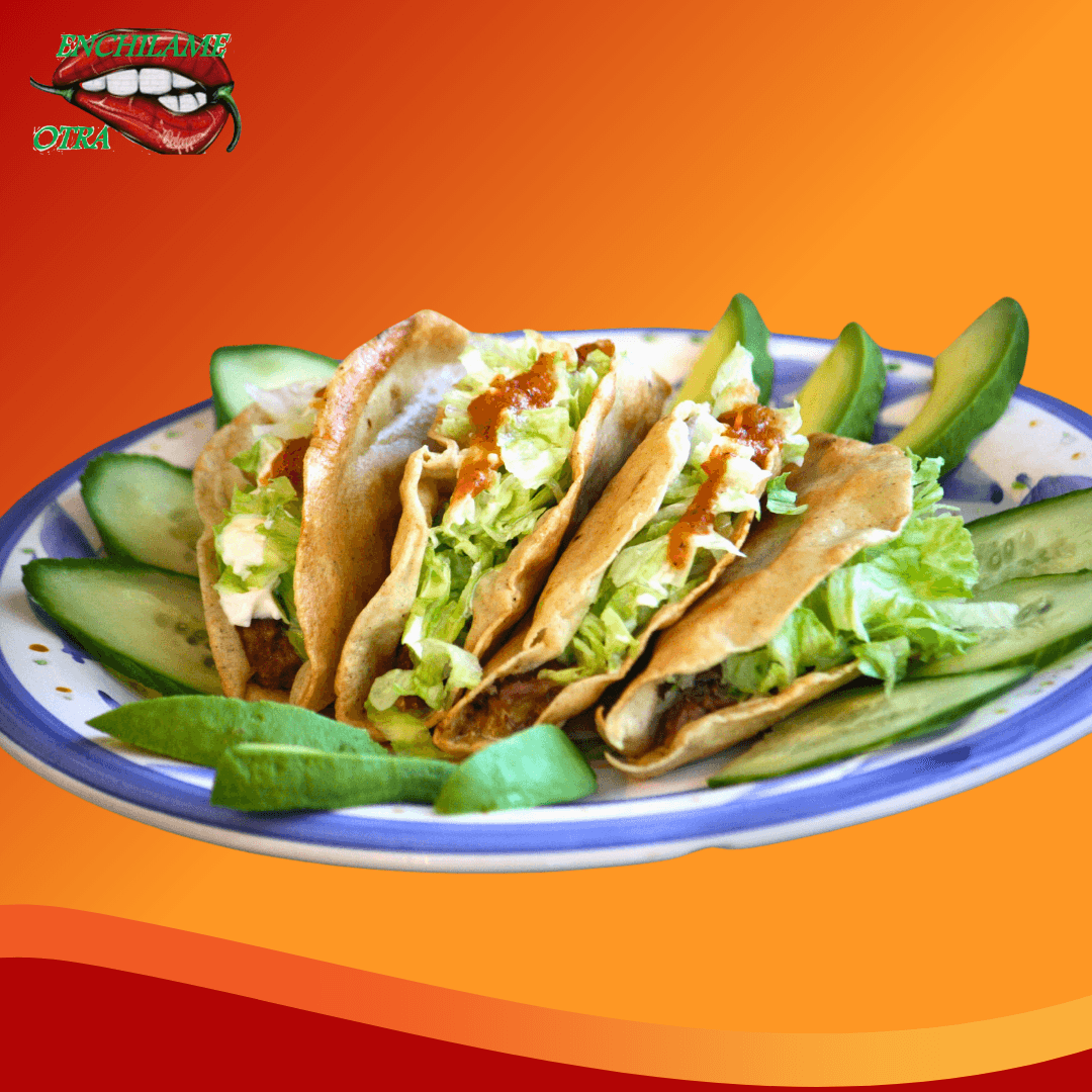 4 Piezas de Ricos Taquitos Dorados de Pollo