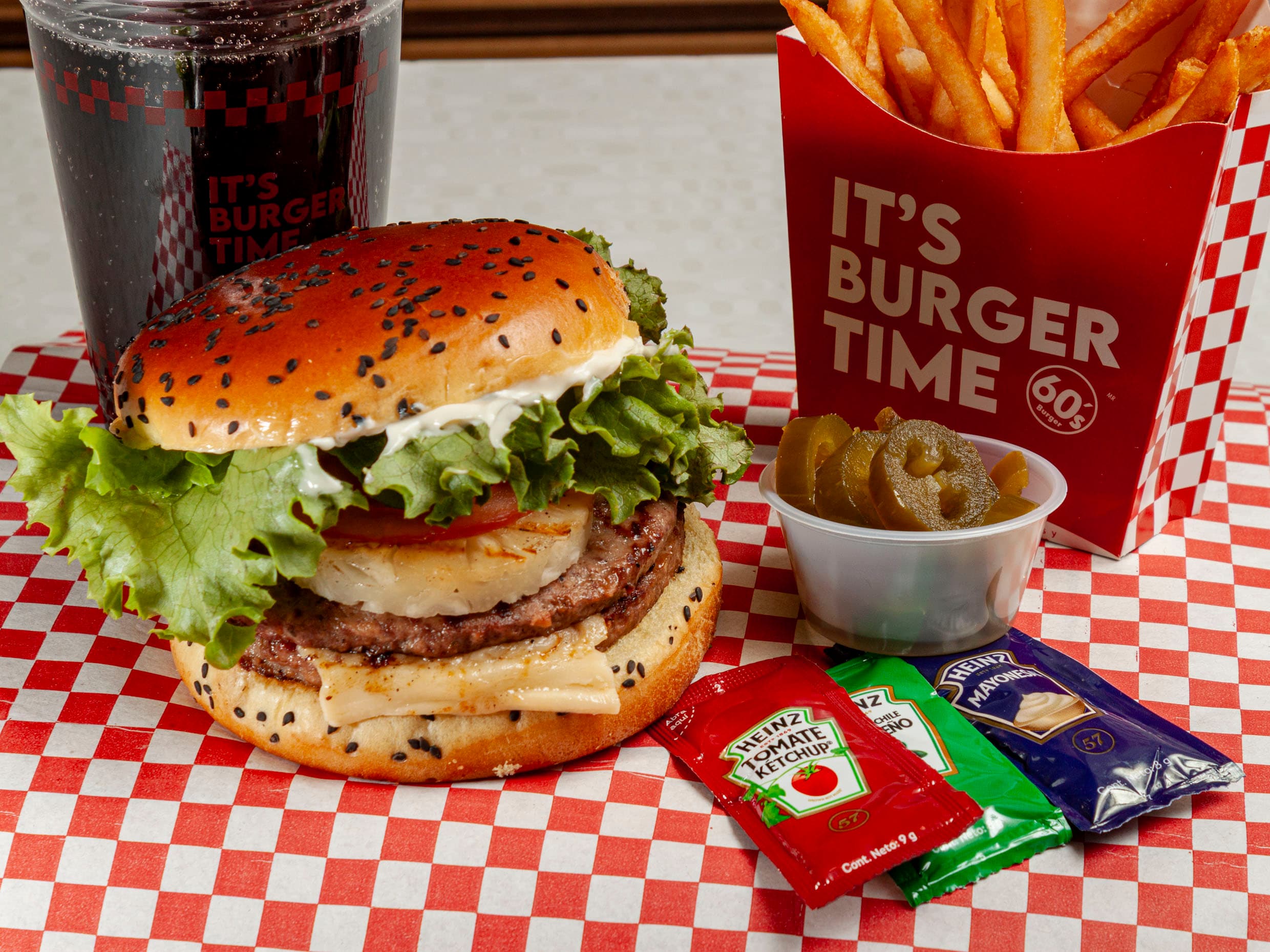 Combo Hamburguesa Hawaiana Doble